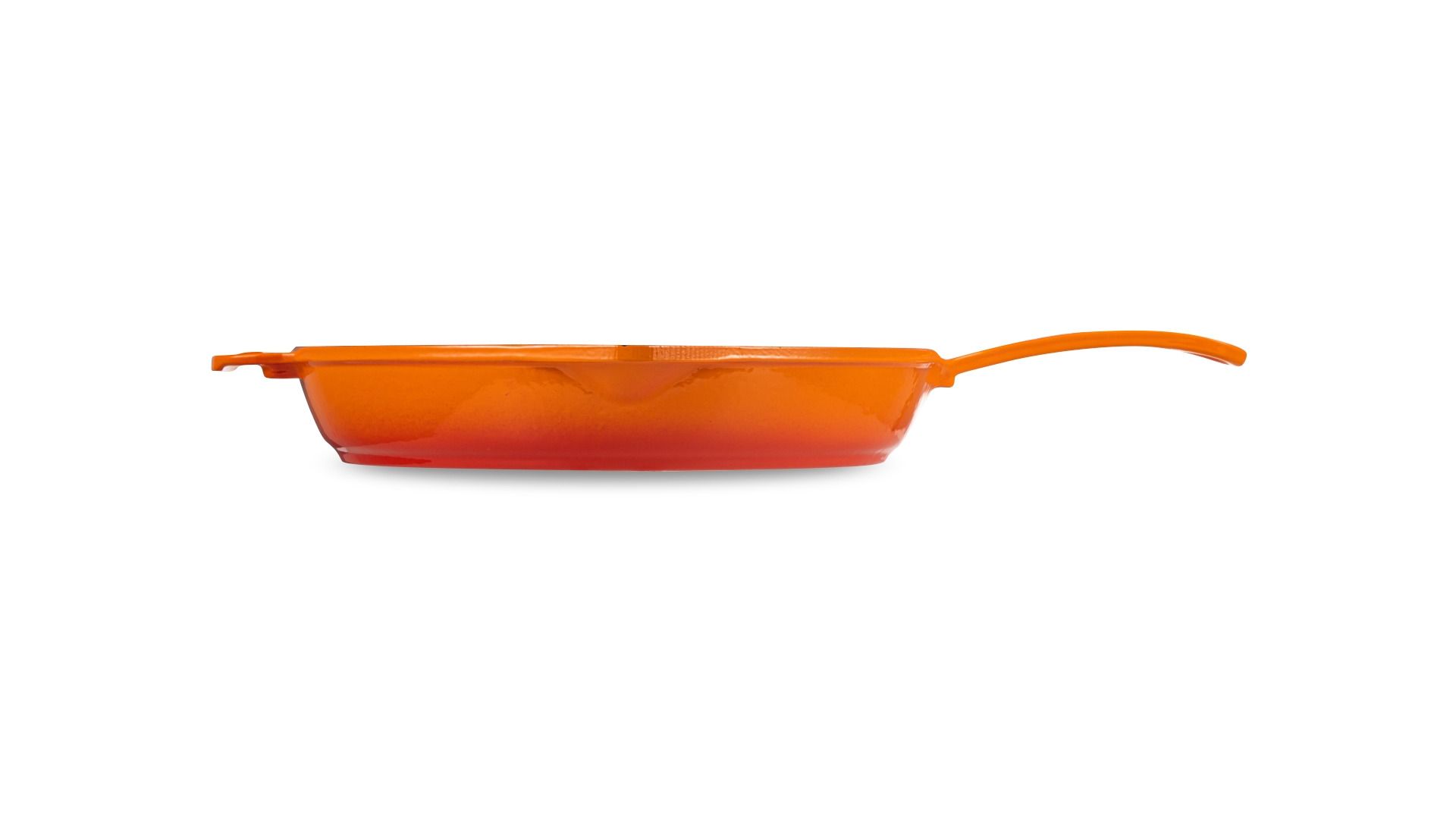 Сковорода LAVA d28 см, 2,3 л, чугун, оранжевая