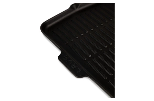 Сковорода-гриль прямоугольная LAVA 21х30 см,  с силиконовой ручкой, чугун, оранжевая