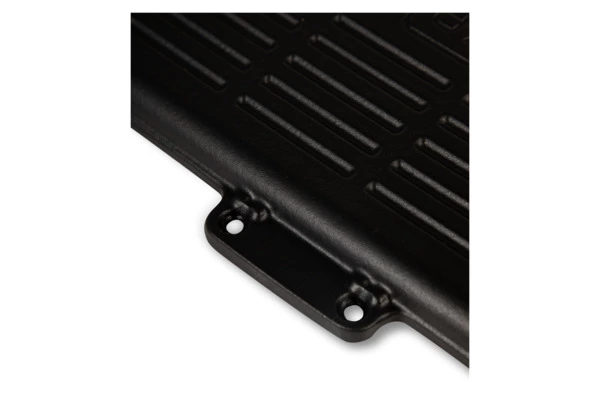 Сковорода-гриль прямоугольная LAVA 21х30 см,  с силиконовой ручкой, чугун, оранжевая