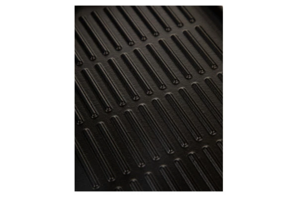 Сковорода-гриль прямоугольная LAVA 21х30 см,  с силиконовой ручкой, чугун, оранжевая