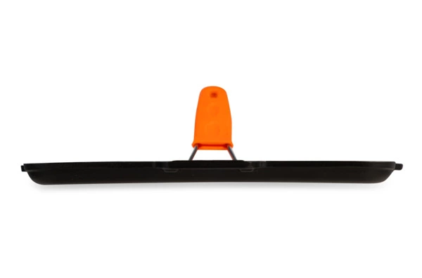 Сковорода-гриль прямоугольная LAVA 21х30 см,  с силиконовой ручкой, чугун, оранжевая