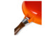 Сковорода с крышкой LAVA d28 см, 2,8 л, с деревянной ручкой, чугун, оранжевая