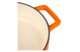 Кастрюля с крышкой низкая LAVA d24 см, 2,5 л, чугун, оранжевая