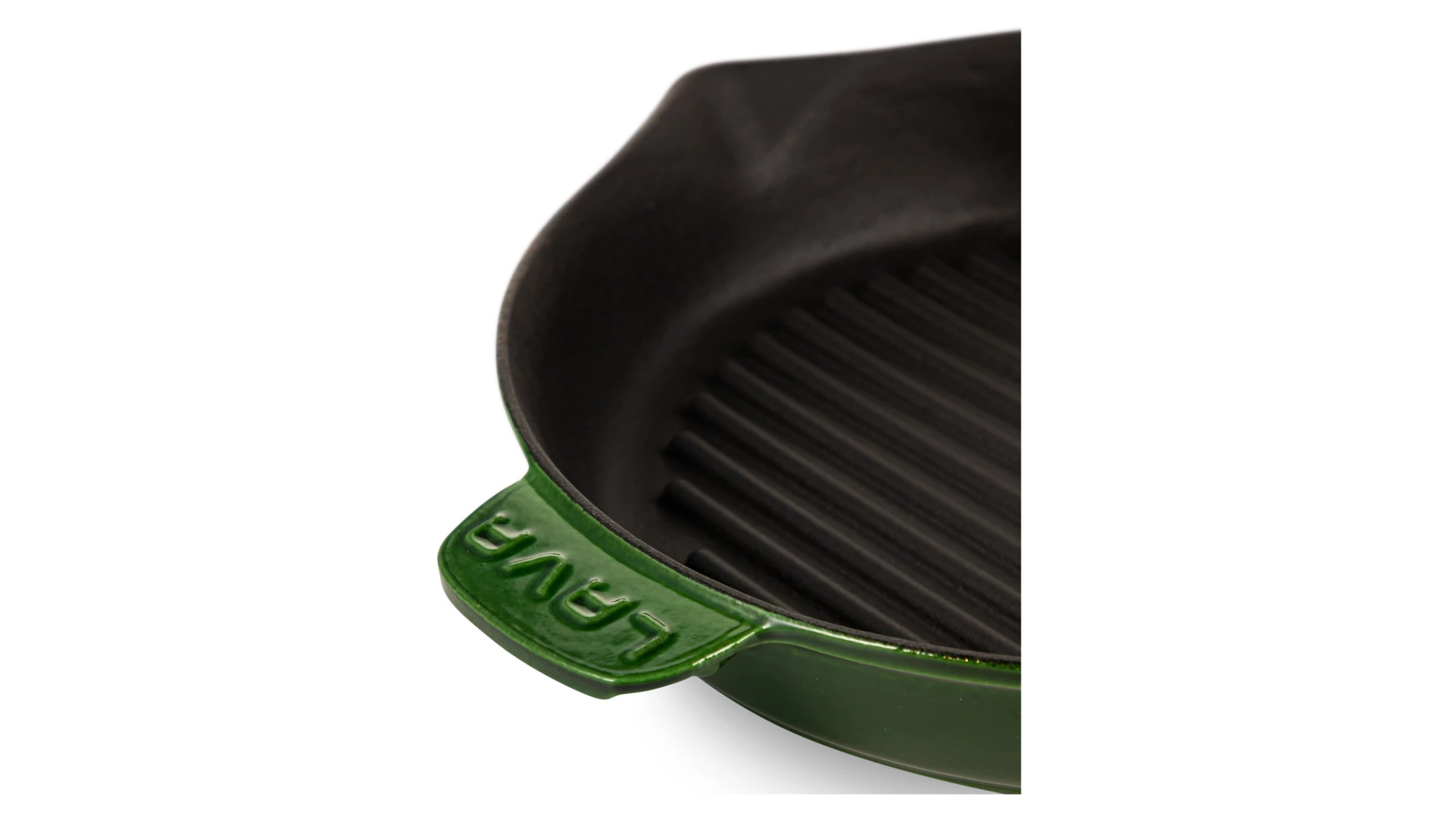 Сковорода-гриль LAVA Premium d28 см, 2,16 л, чугун, зеленая