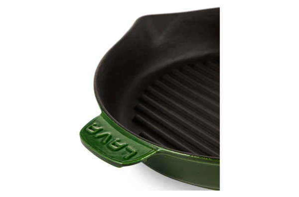 Сковорода-гриль LAVA Premium d28 см, 2,16 л, чугун, зеленая
