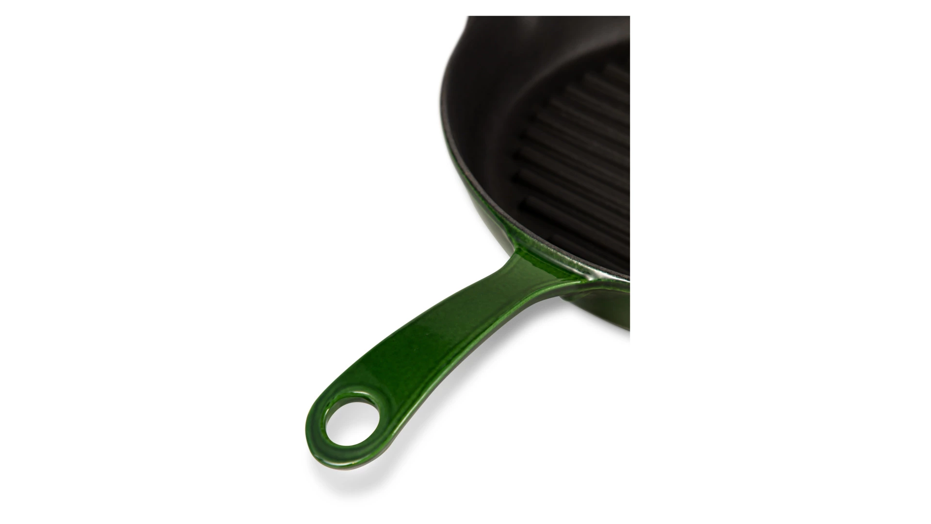 Сковорода-гриль LAVA Premium d28 см, 2,16 л, чугун, зеленая