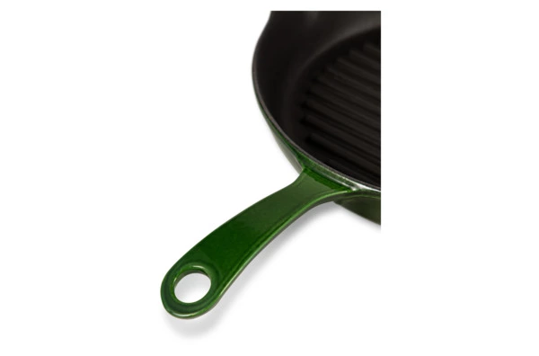 Сковорода-гриль LAVA Premium d28 см, 2,16 л, чугун, зеленая