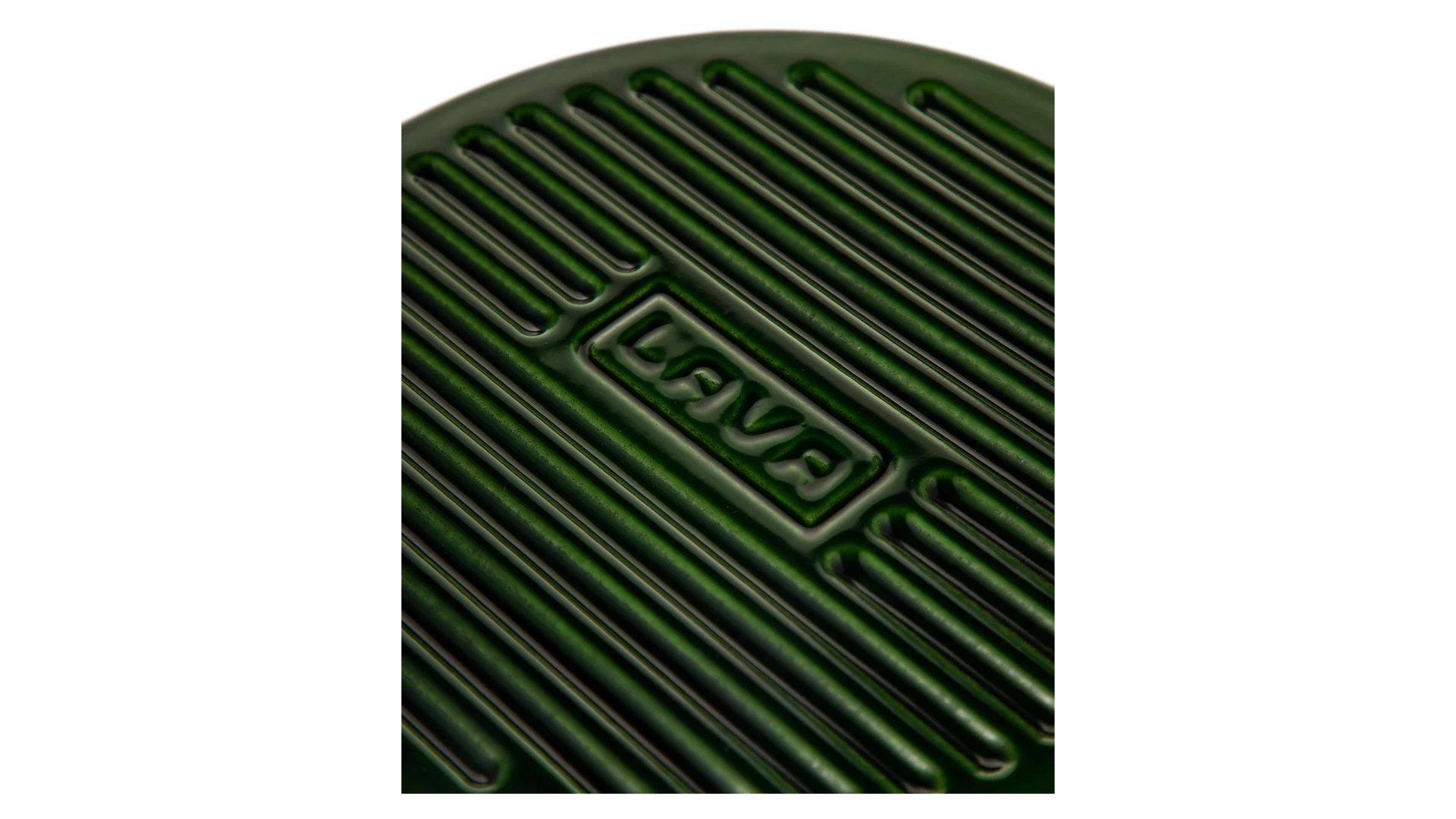 Сковорода-гриль LAVA Premium d28 см, 2,16 л, чугун, зеленая