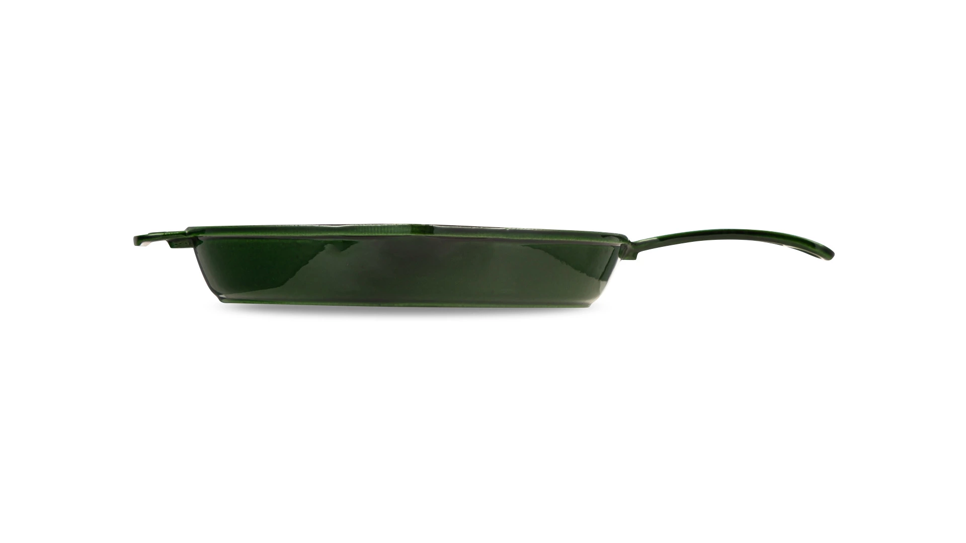 Сковорода-гриль LAVA Premium d28 см, 2,16 л, чугун, зеленая