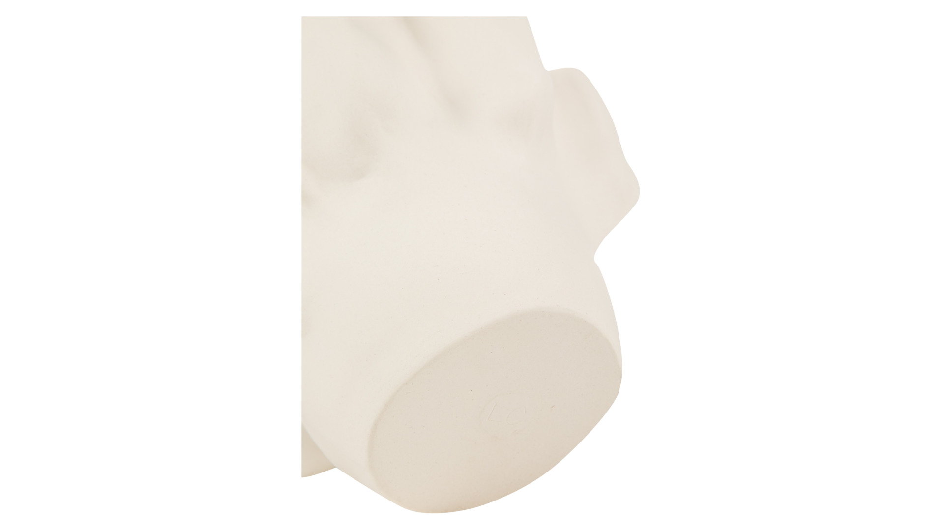 Ваза Levadnaja Ceramics Хиос 12 см, фаянс, белый