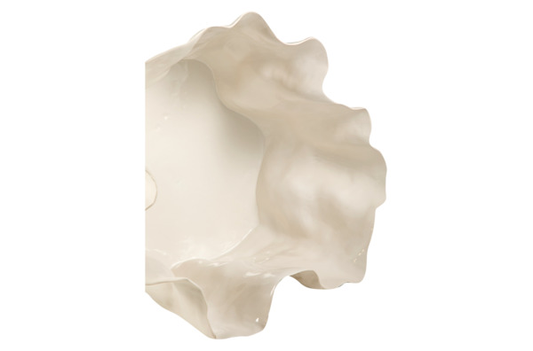 Ваза Levadnaja Ceramics Цефей 25 см, фаянс, белый