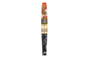 Ручка чернильная GOURJI Святой Георгий 14 см, смола, серебро, лак