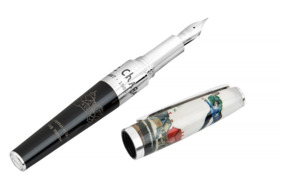Ручка перьевая GOURJI Марк Шагал 14 см, смола серебро, лак