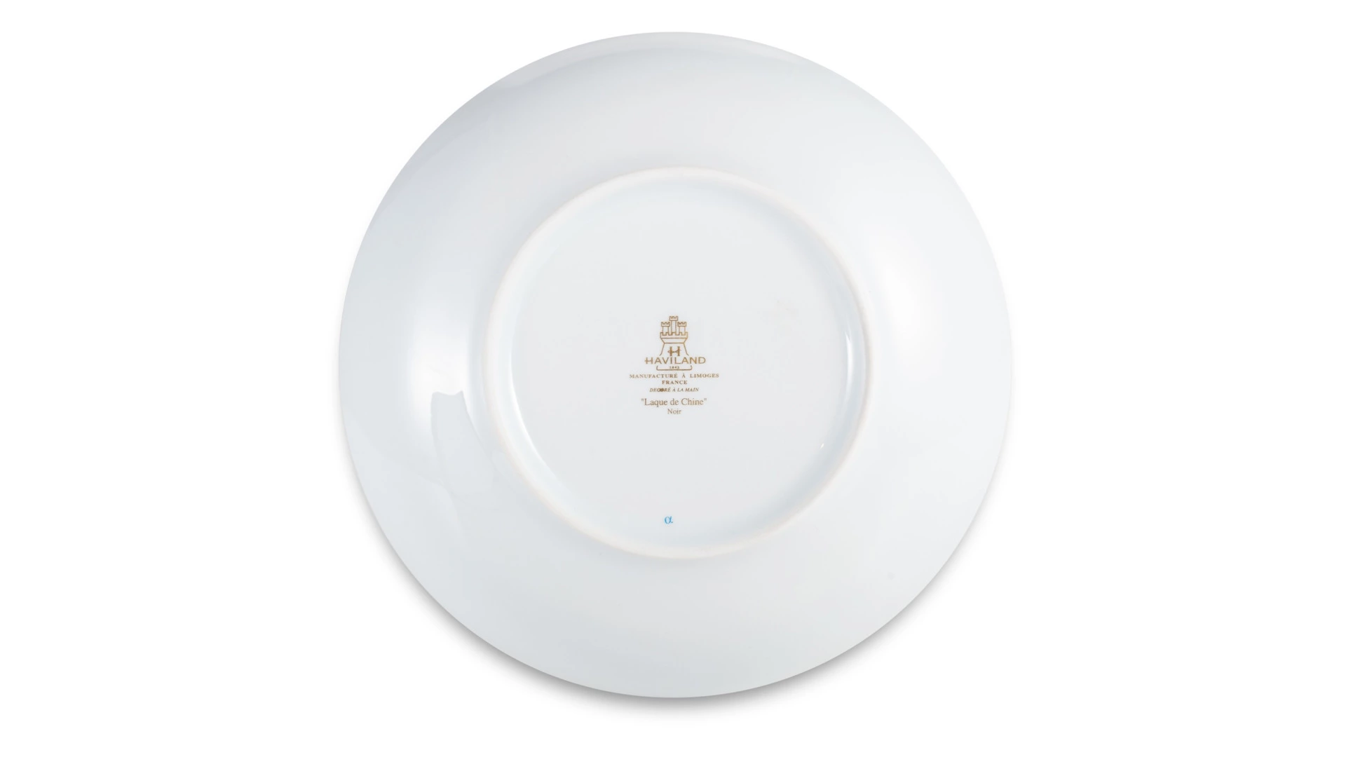 Тарелка суповая Haviland Китайский лак, золотой кант 19 см