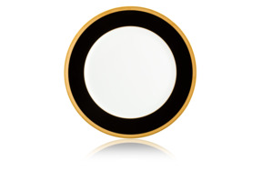 Блюдо круглое плоское Haviland Китайский лак, золотой кант 31,5 см