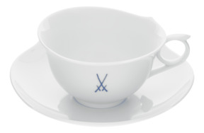 Чашка чайная с блюдцем Meissen Мечи Кобальт 150 мл