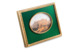 Рамка для фото Русские самоцветы, латунь, огранка Овал, зеленая