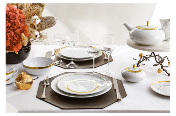 Салатник индивидуальный Vista Alegre Домо Золотой 16 см, фарфор