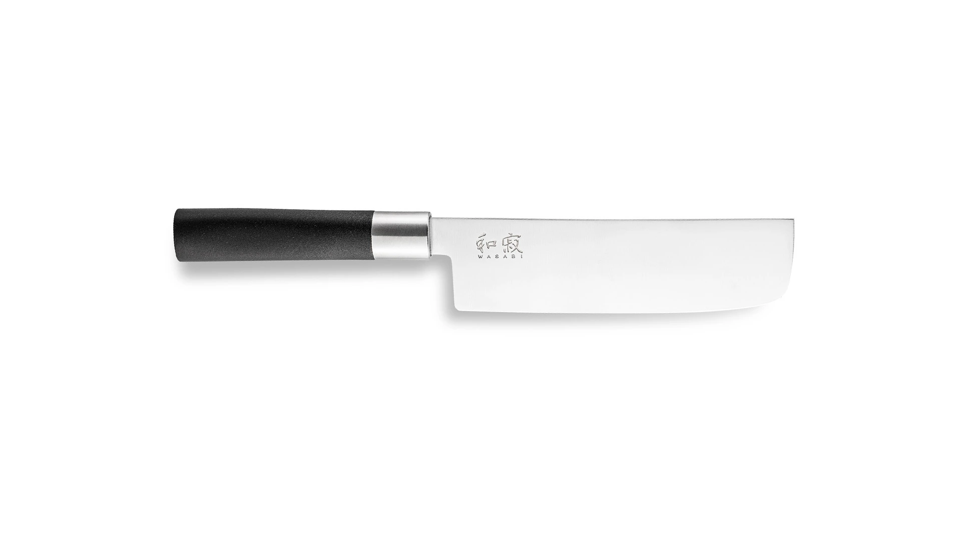 Нож кухонный Накири KAI Васаби 16,5 см, сталь, ручка пластик