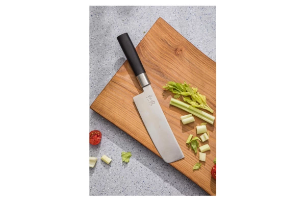 Нож кухонный Накири KAI Васаби 16,5 см, сталь, ручка пластик