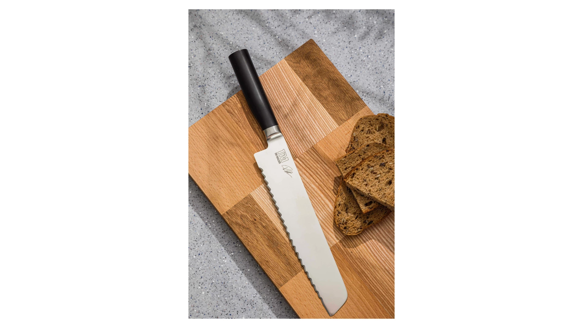 Нож хлебный KAI Камагата 23 см, кованая сталь, ручка пластик