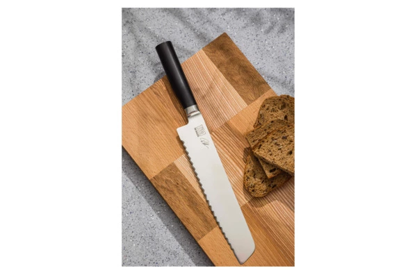 Нож хлебный KAI Камагата 23 см, кованая сталь, ручка пластик