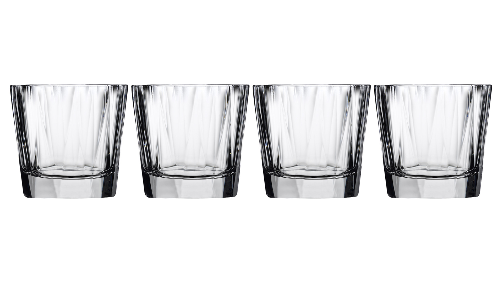 Набор стаканов для виски Nude Glass Хемингуэй 330 мл, 4 шт, хрусталь бессвинцовый