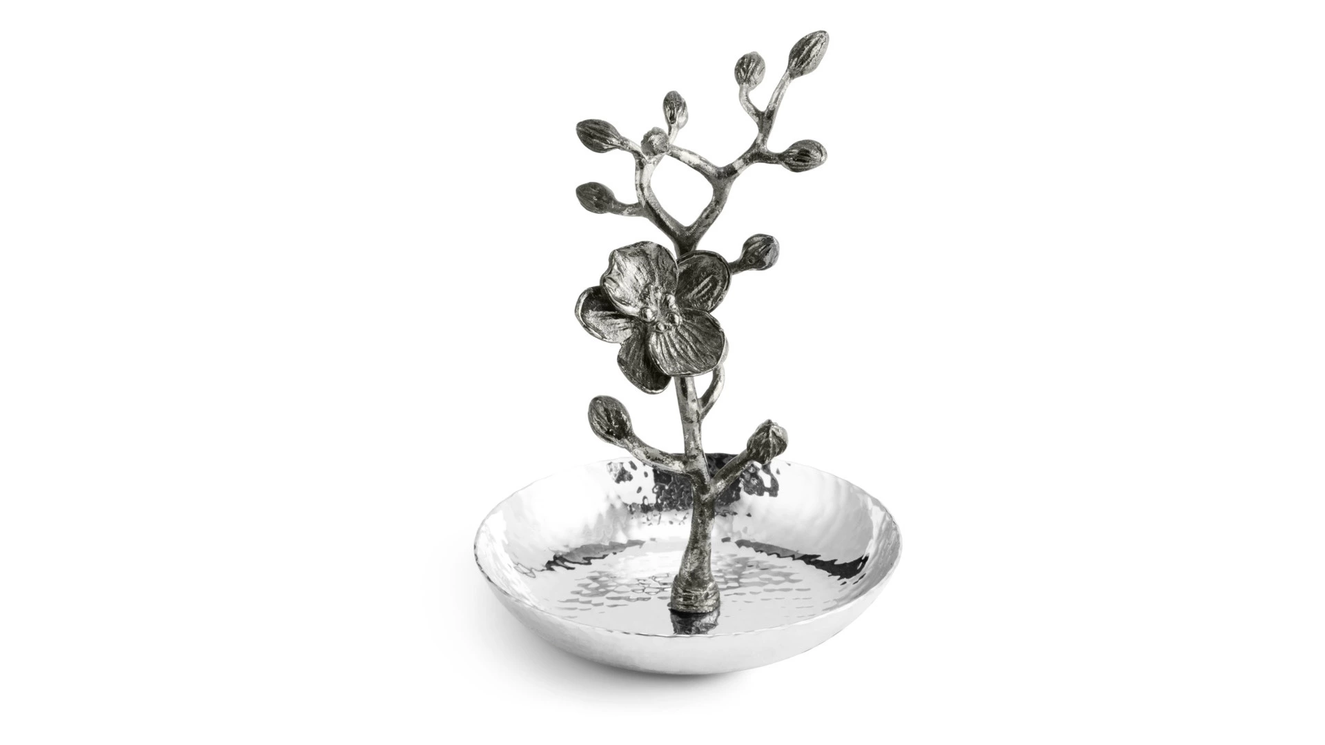 Подставка для колец Michael Aram Черная орхидея 10 см, серебристая