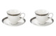Набор чашек чайно-кофейных с блюдцами Lenox  Классические ценности 180 мл, 2 шт
