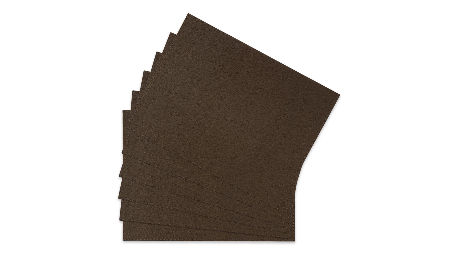 Набор салфеток подстановочных прямоугольных GioBagnara Морис 42х32 см, 6 шт, коричневый