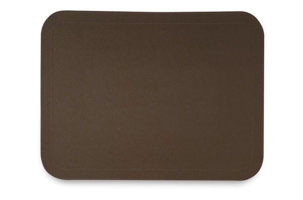 Набор салфеток подстановочных с закругленными углами GioBagnara Ванни 46х34 см, 6 шт, коричневый