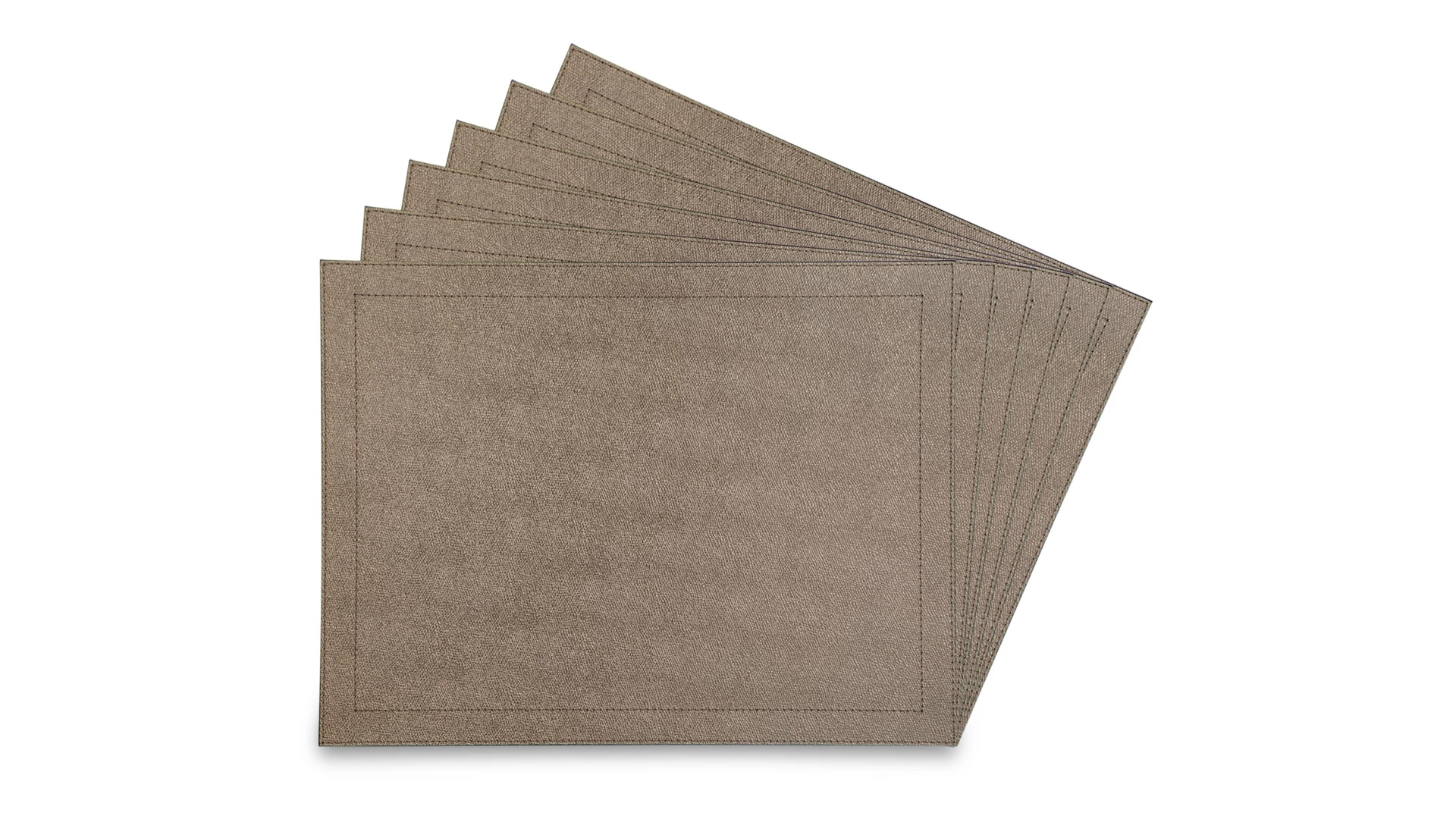 Набор салфеток подстановочных прямоугольных GioBagnara Морис 42х32 см,  6 шт, титан