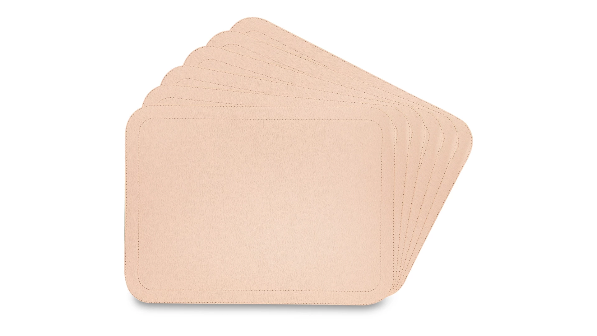 Набор салфеток подстановочных с закругленными углами GioBagnara Ванни 46х34 см, 6 шт, светло-розовый