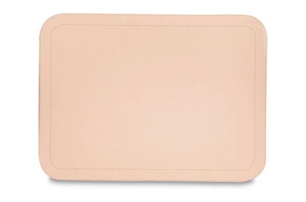 Набор салфеток подстановочных с закругленными углами GioBagnara Ванни 46х34 см, 6 шт, светло-розовый