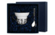 Чашка чайная с ложкой в футляре АргентА Ангел 68,15 г, серебро 925