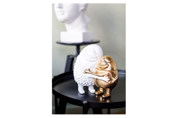 Мелочница L’Objet Хаас 18х11х19 см, белая, золотая, фарфор, п/к