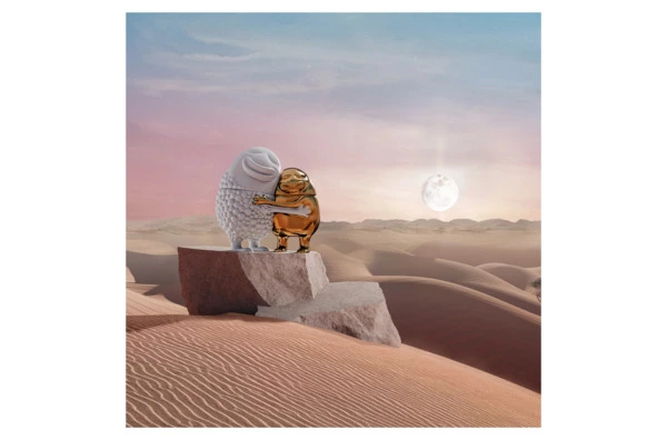 Мелочница L’Objet Хаас 18х11х19 см, белая, золотая, фарфор, п/к