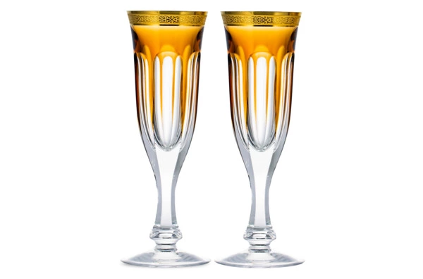 Набор фужеров для шампанского Moser Леди Гамильтон 140 мл, 2 шт, аврора, п/к