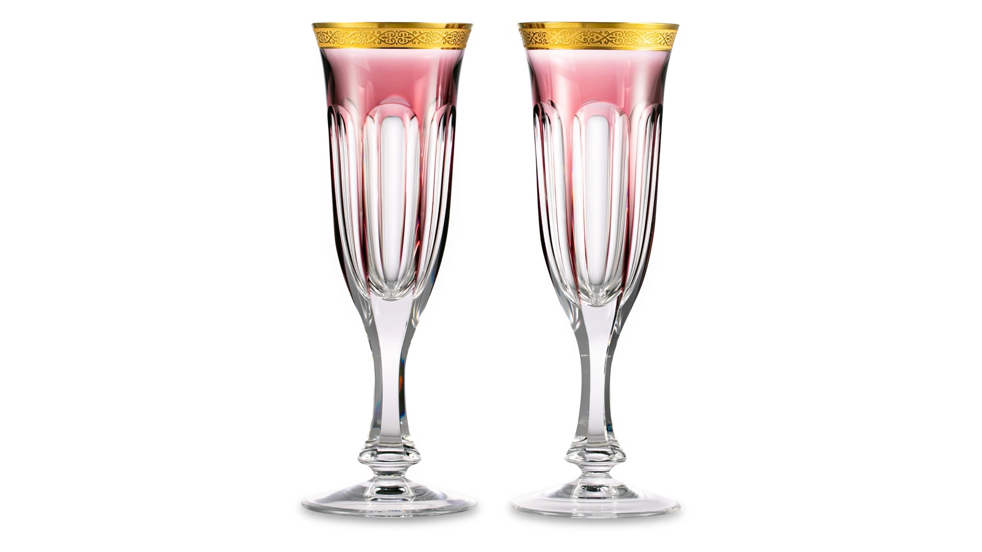 Набор фужеров для шампанского Moser Леди Гамильтон 140 мл, 2 шт, аметист, п/к