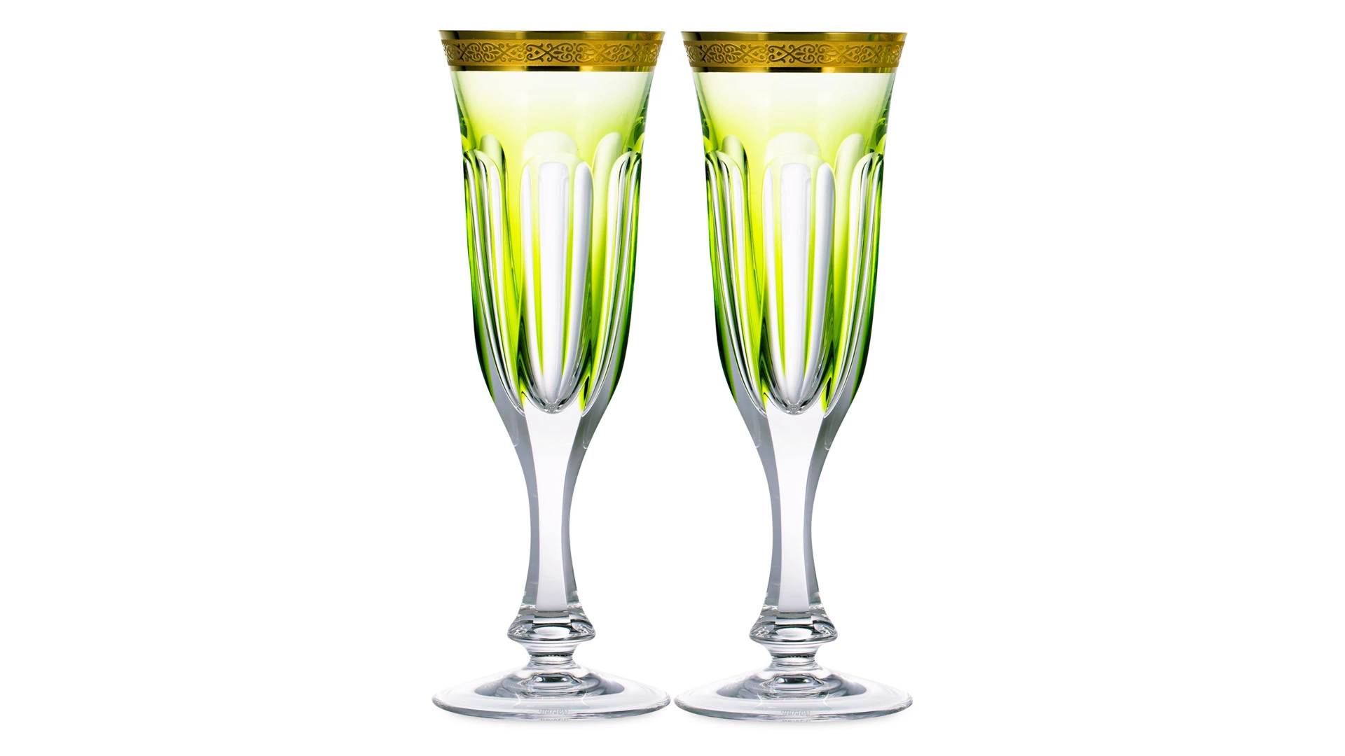 Набор фужеров для шампанского Moser Леди Гамильтон 140 мл, 2 шт, резеда, п/к
