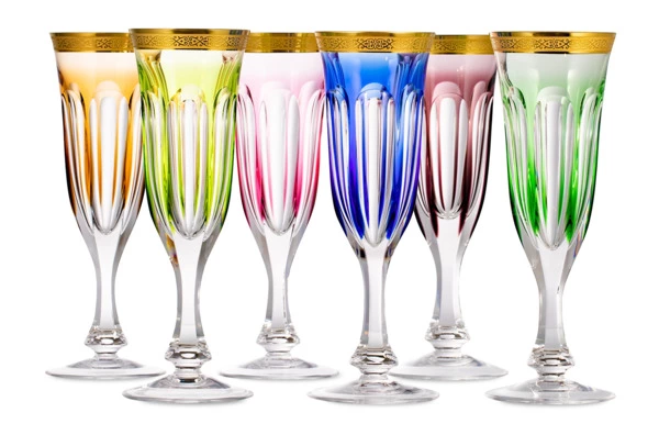 Набор фужеров для шампанского Moser Леди Гамильтон 140 мл, 2 шт, резеда, п/к