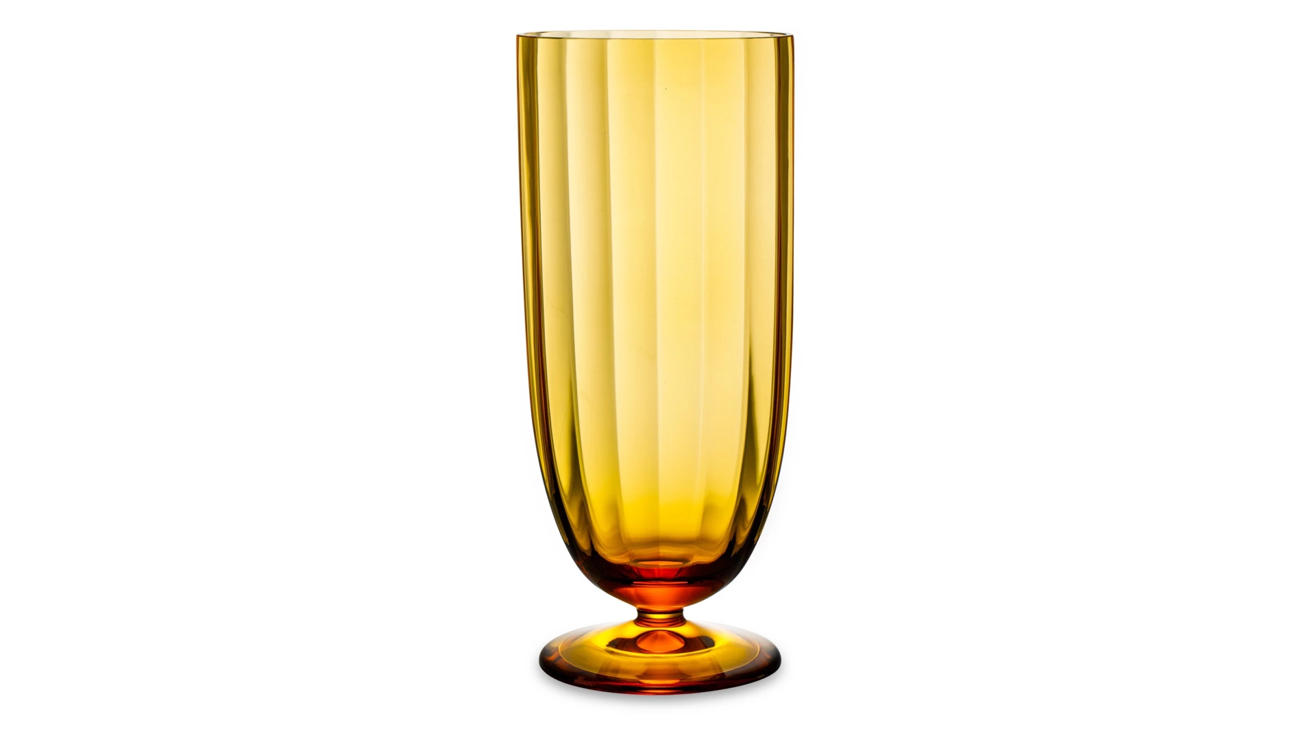 Ваза Moser Оптик 35 см, топаз, п/к