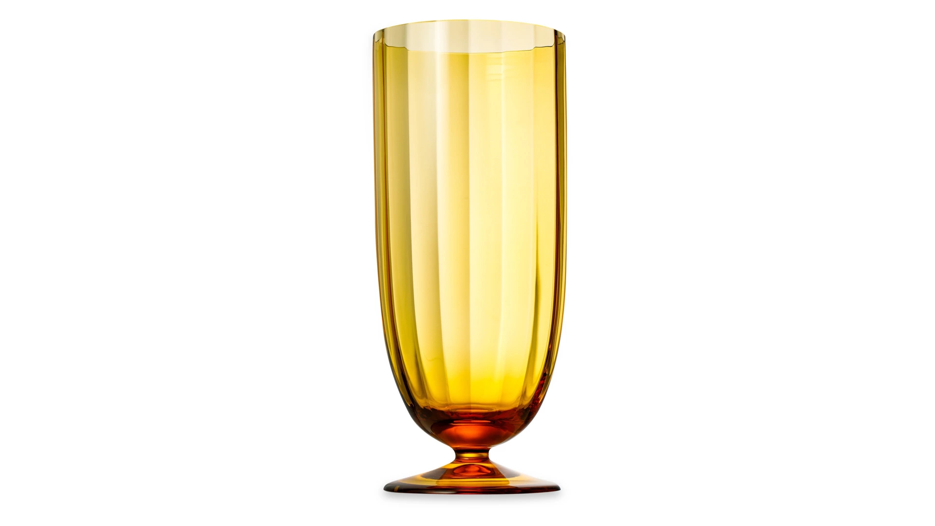 Ваза Moser Оптик 35 см, топаз, п/к