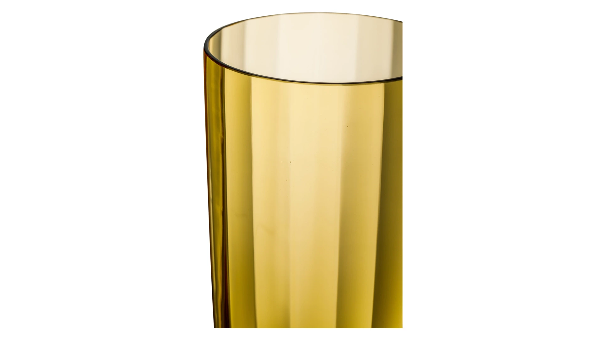 Ваза Moser Оптик 35 см, топаз, п/к