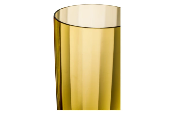 Ваза Moser Оптик 35 см, топаз, п/к