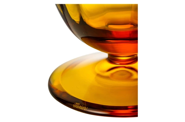 Ваза Moser Оптик 35 см, топаз, п/к