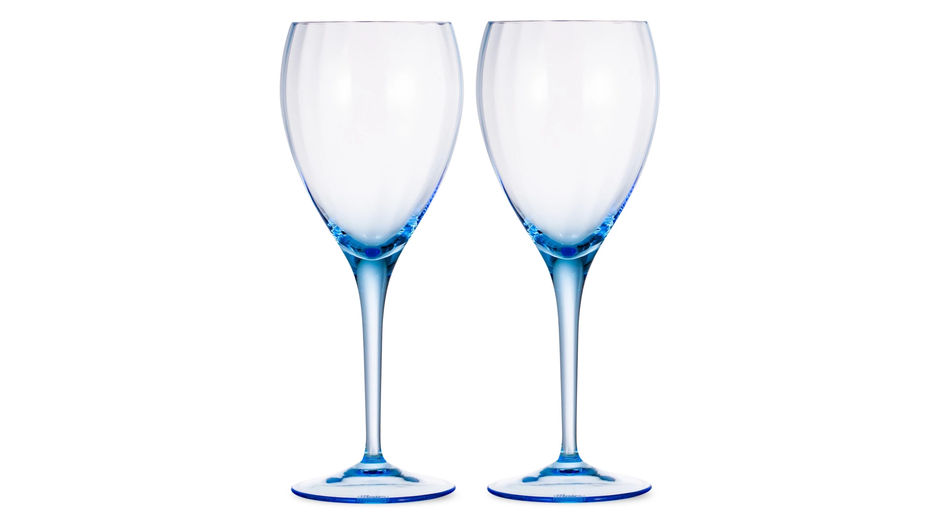 Набор бокалов для красного вина Moser Оптик 350 мл, 2 шт, аквамарин, п/к