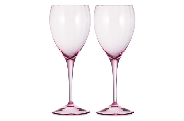 Набор бокалов для красного вина Moser Оптик 350 мл, 2 шт, розалин, п/к