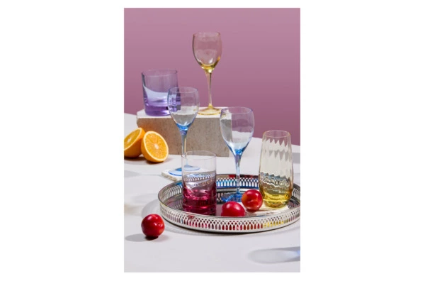 Набор бокалов для белого вина Moser Оптик 250 мл, 2 шт, желтый, п/к