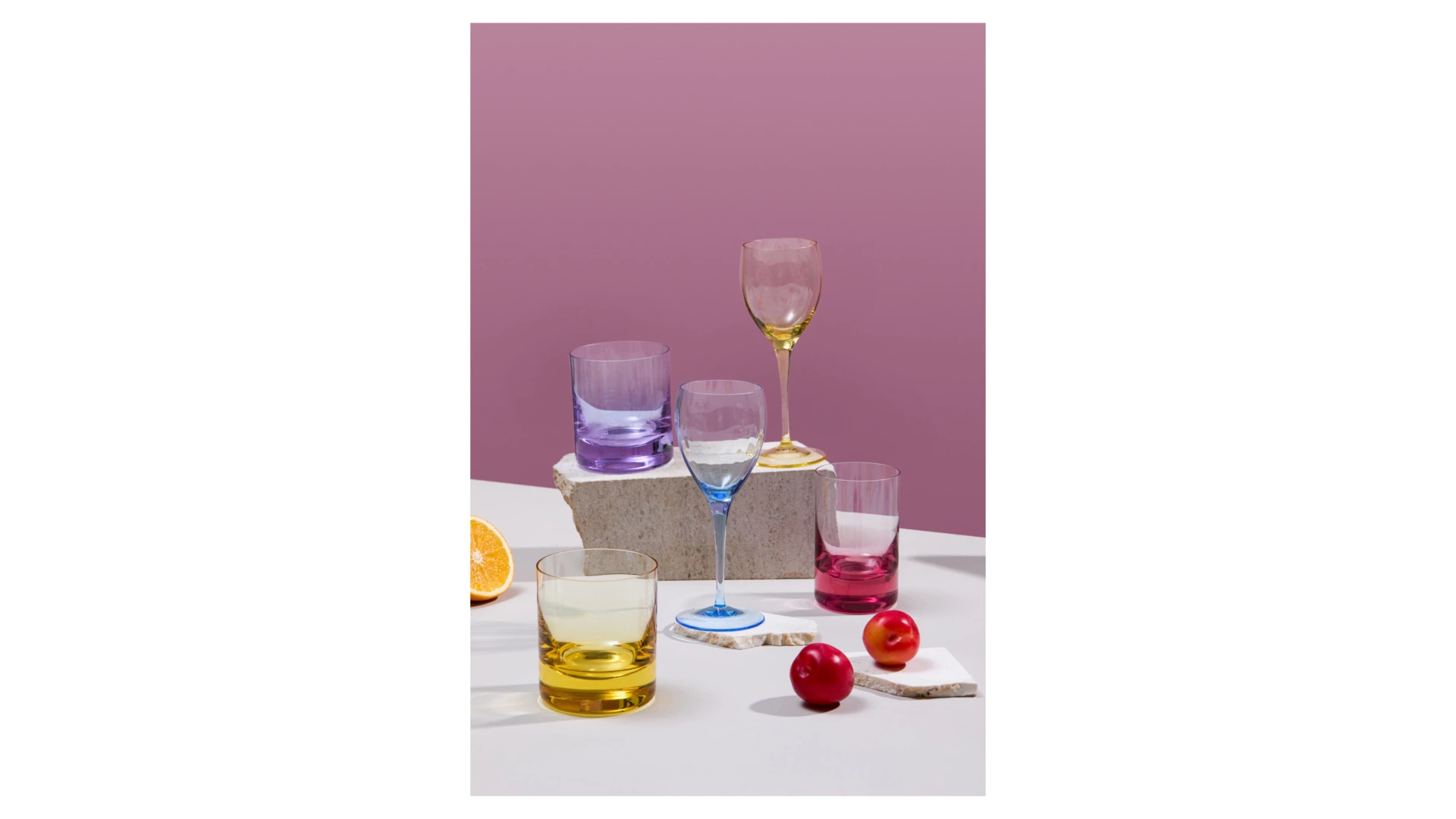 Набор бокалов для белого вина Moser Оптик 250 мл, 2 шт, желтый, п/к